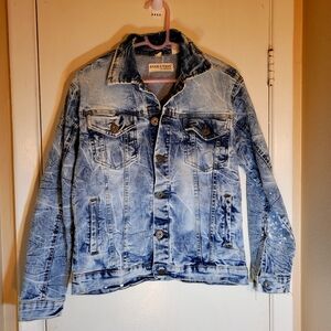 Paint splatter denim jacket